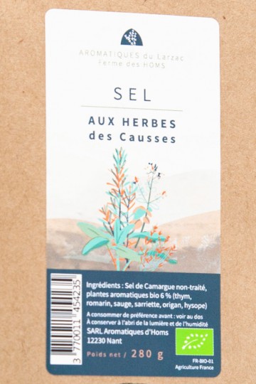 Sel aux Herbes des Causses - Sachet 280g